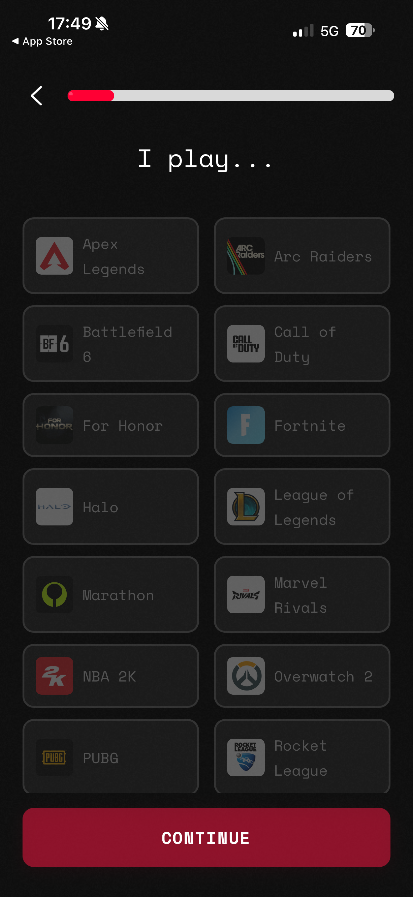 GamerPlug Game Selection
