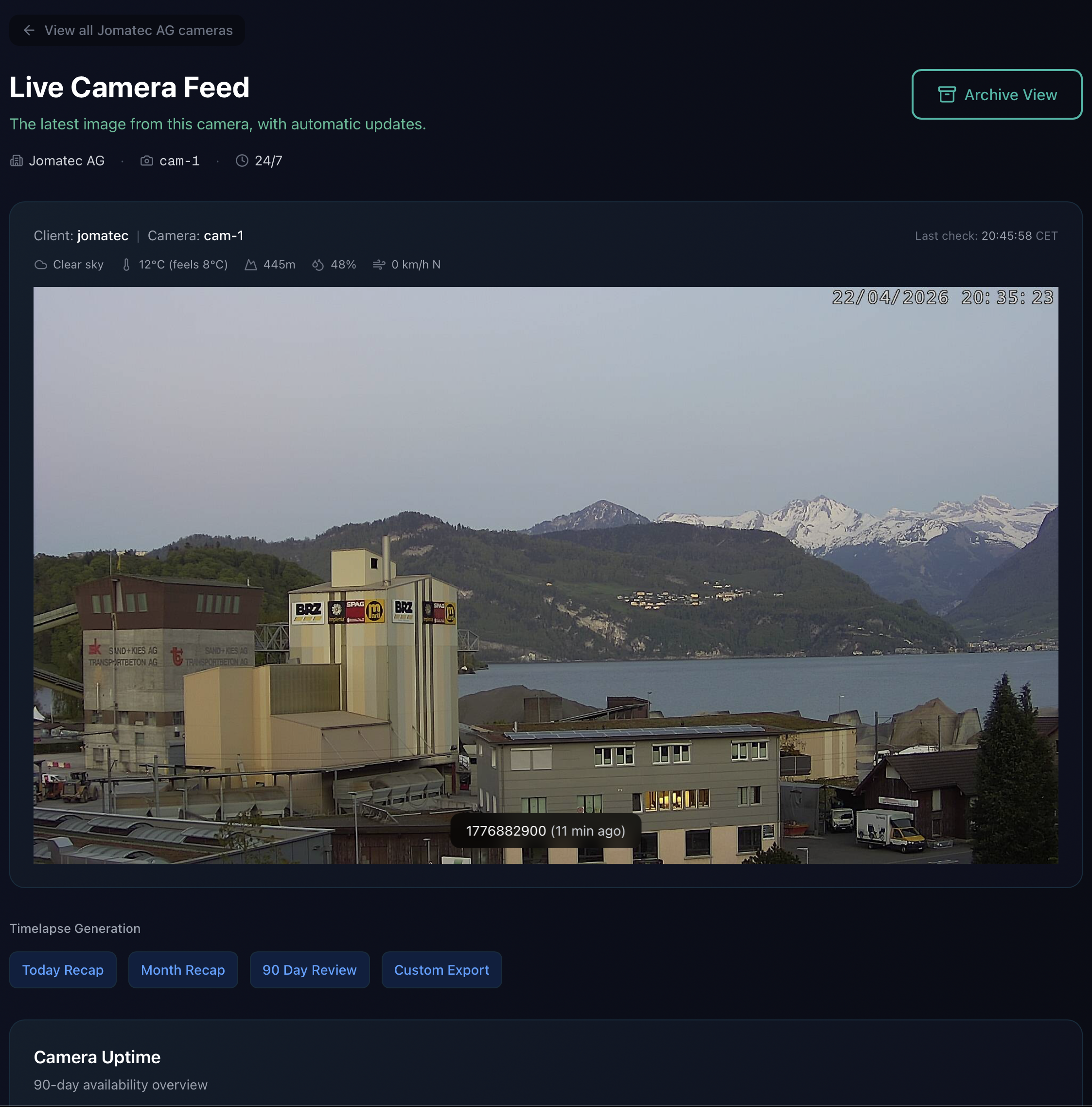 Live Camera Feed