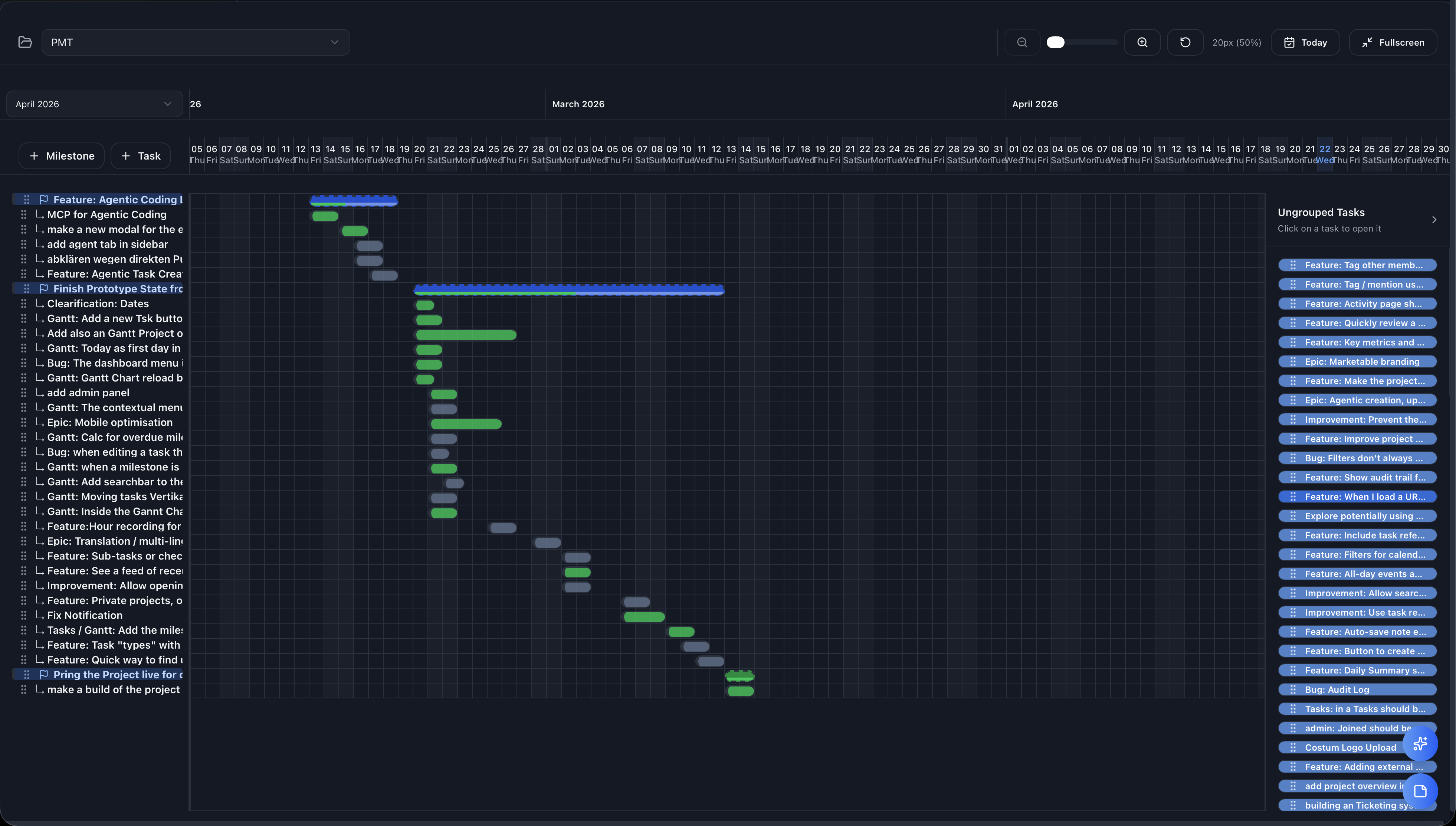 Velocity Gantt Chart