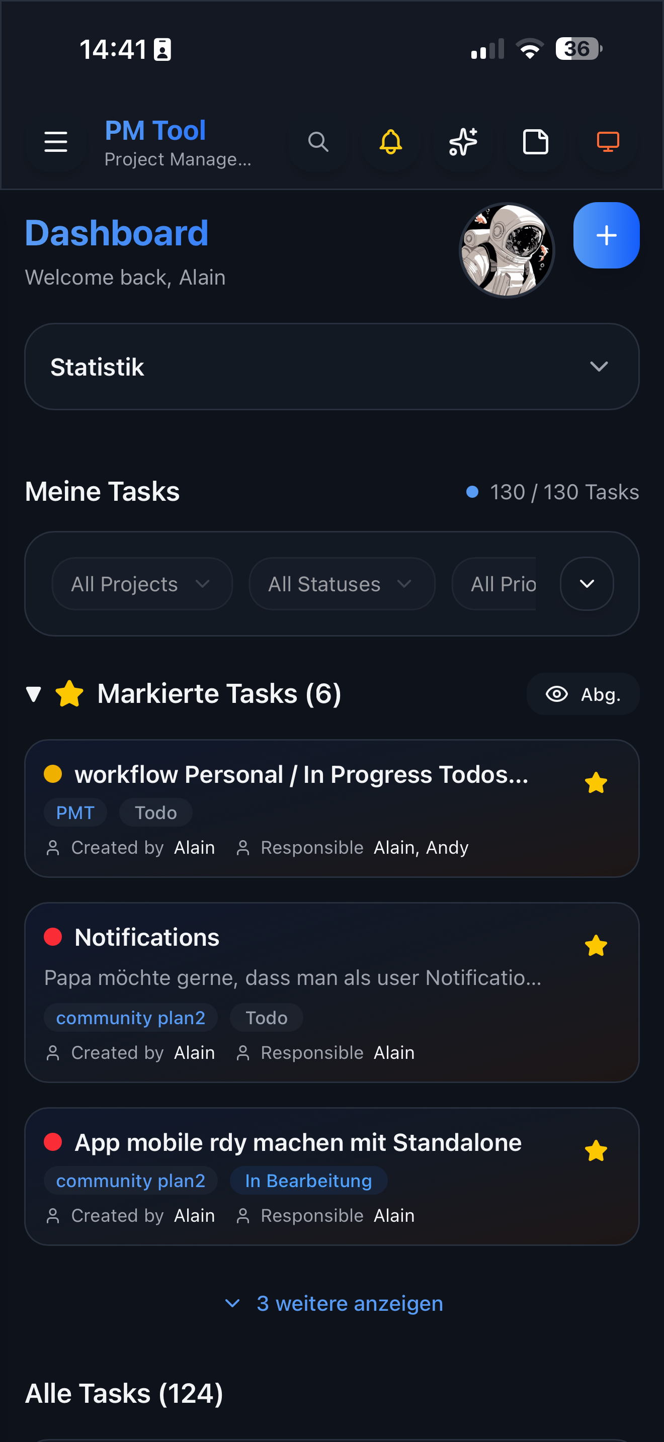 Velocity Mobile Dashboard